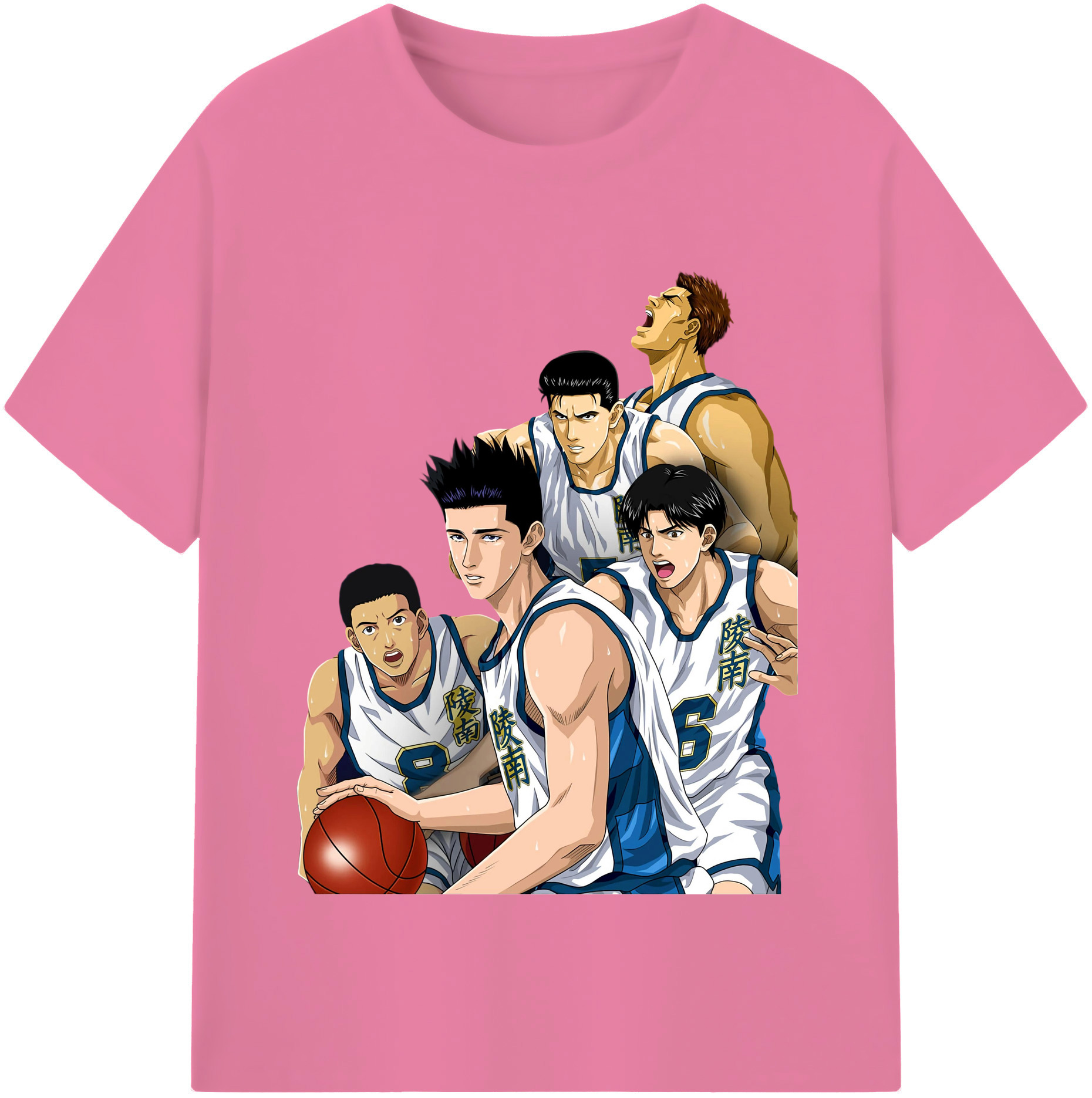 SLAM DUNK／スラムダンク 綿100％半袖Tシャツ（フロントプリント）